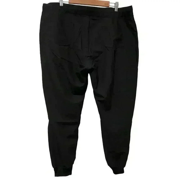 Women's Black Drawstring Waist Jogger Pants with Pockets NWT Size 2XL - Picture 2 of 10